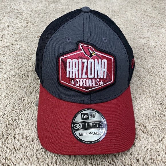 Arizona Cardinals New Era 39THIRTY Hat 2021 NFL Draft Mens M/L Trucker Gray Cap - Picture 7 of 8